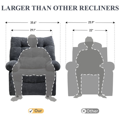 COMHOMA Fabric Power Lift Recliner, Oversized for Big Tall Men and Elderly H7133