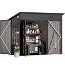 COMHOMA Outdoor Metal Storage Tool Shed B106
