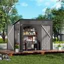COMHOMA Outdoor Metal Storage Tool Shed B106