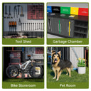COMHOMA Outdoor Metal Storage Tool Shed B106