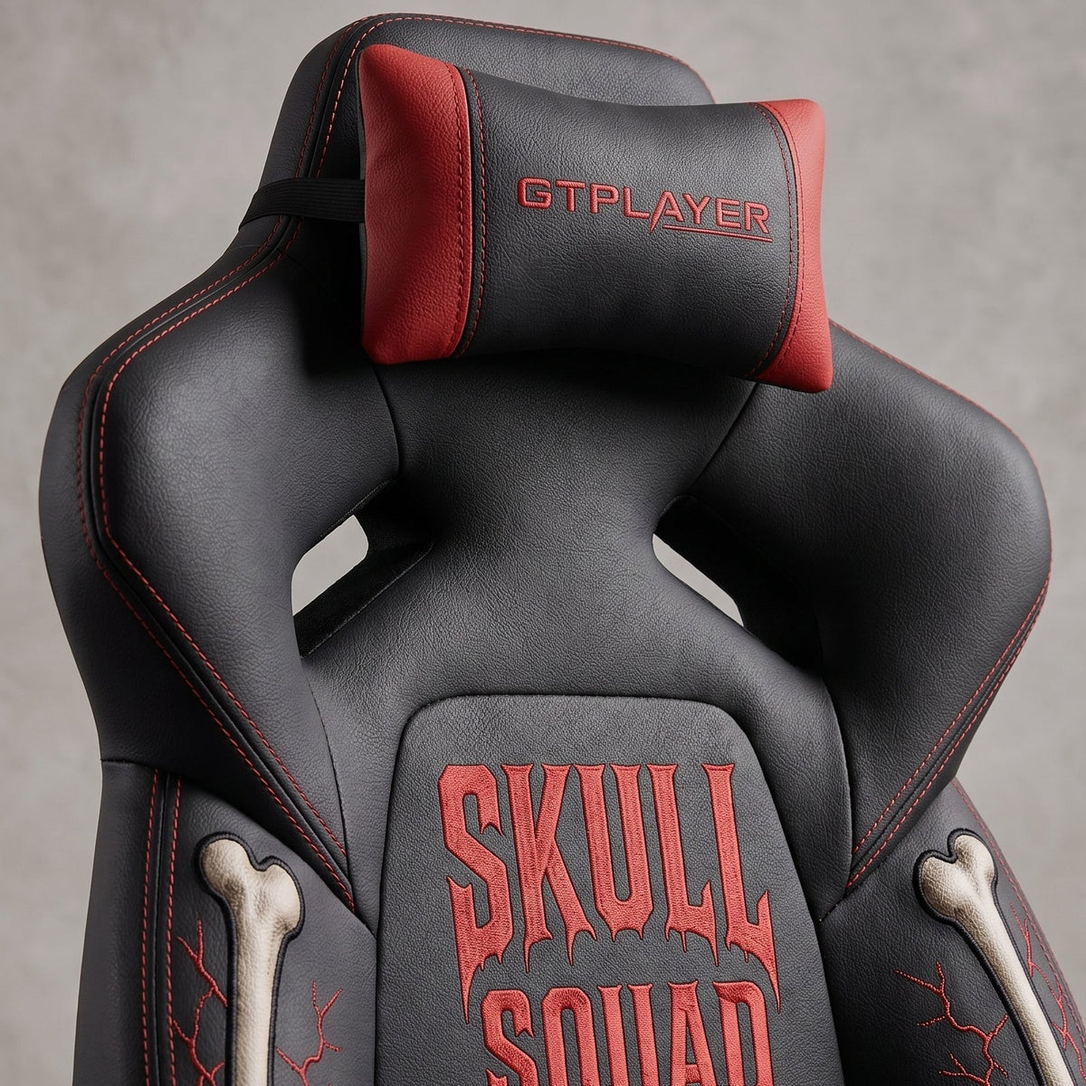 Halloween BONESQUAD Edition | Ergonomic Chair with Pillow & Footrest