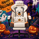 Halloween Cat-Pumpkin Edition | Ergonomic Chair with Pillow & Footrest