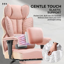 COMHOMA Upgraded Big and Tall Office Chair 400LBS with Pillow, Adjustable Armrest CH510