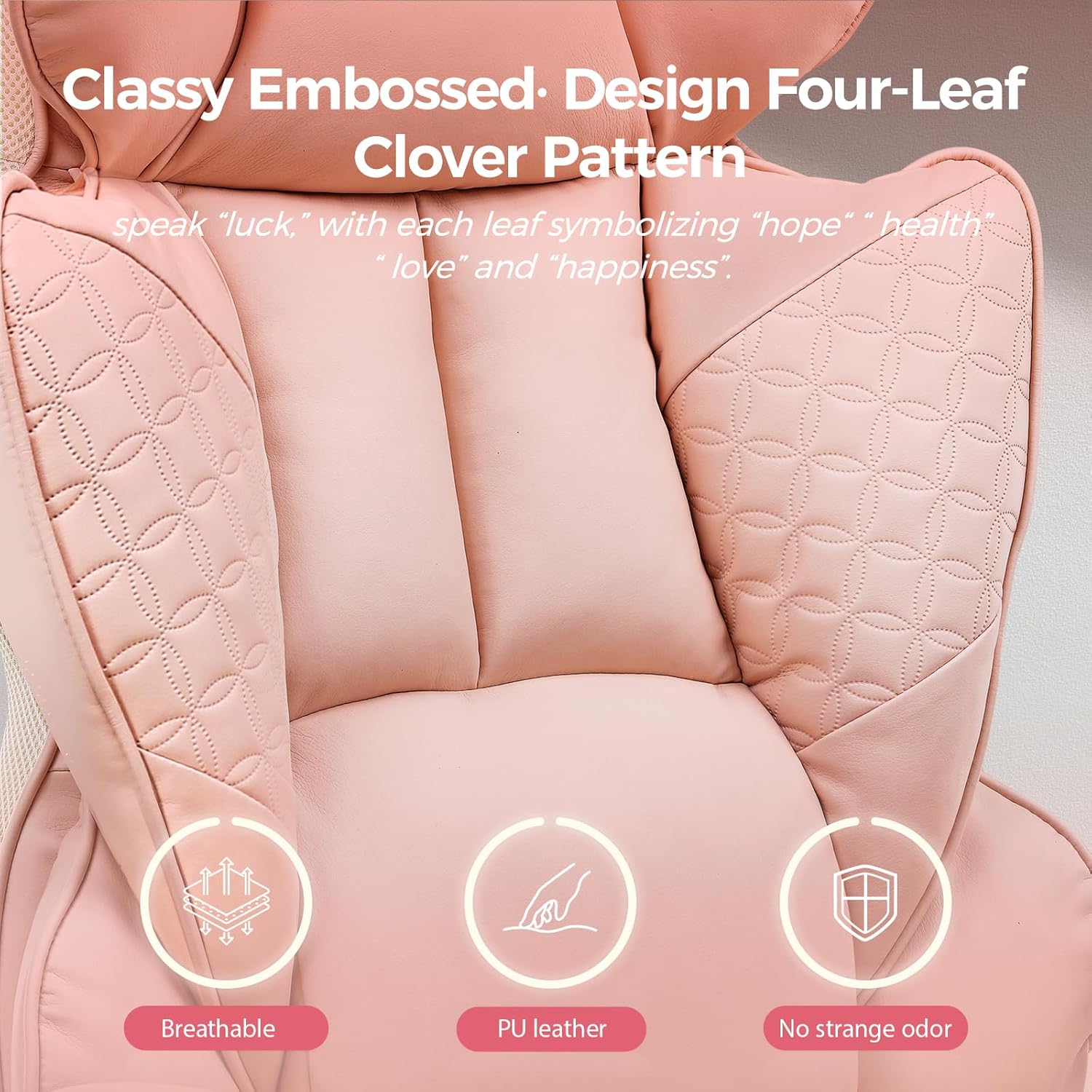 COMHOMA Upgraded Big and Tall Office Chair 400LBS with Pillow, Adjustable Armrest CH510