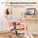 COMHOMA Upgraded Big and Tall Office Chair 400LBS with Pillow, Adjustable Armrest CH510