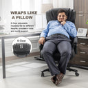 COMHOMA PU Office Chair with Ergonomic Back & Adjustable Headrest CH533