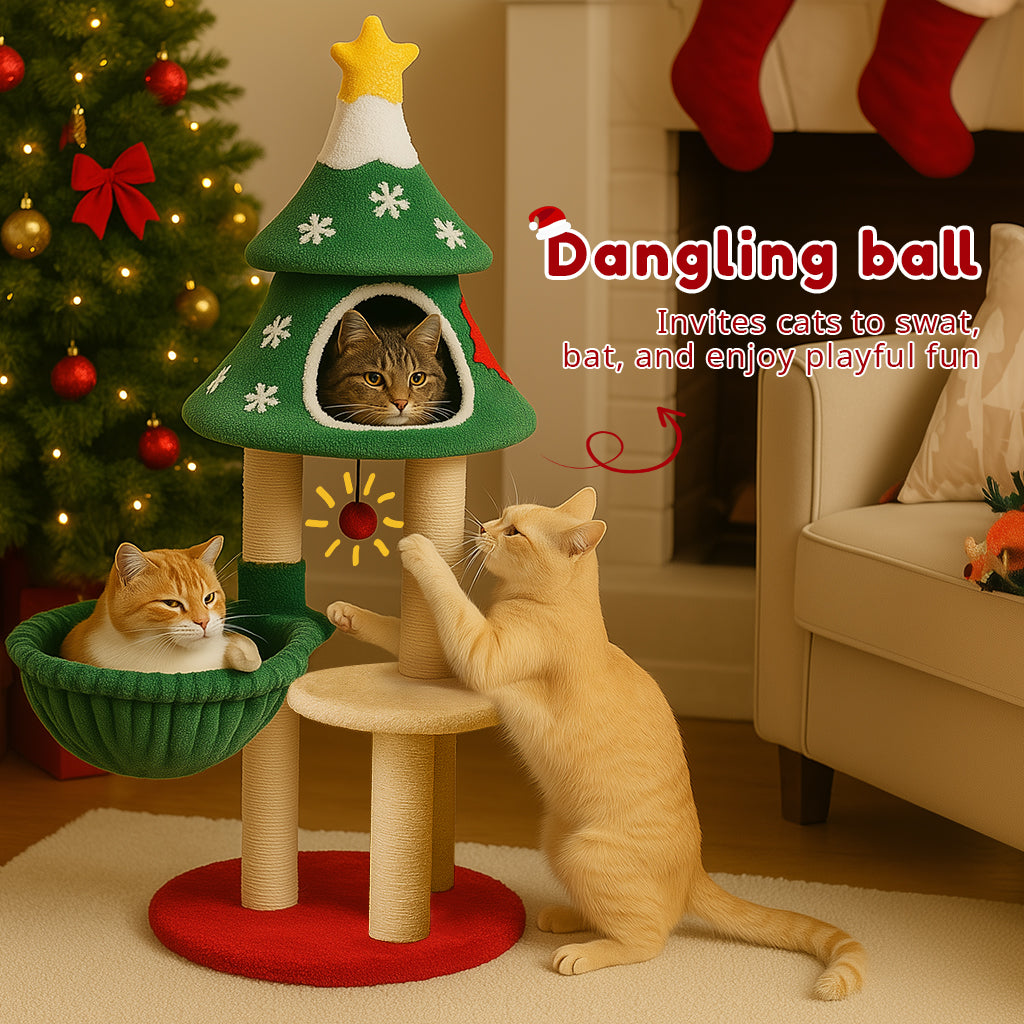 COMHOMA® Christmas Cat Tree Tower PET-XMAS