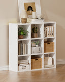 6/8/9 Cubes Wood Storage Organizer with Open Back and Removable Back Panels B3001-LUCKLIFE
