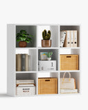 6/8/9 Cubes Wood Storage Organizer with Open Back and Removable Back Panels B3001-LUCKLIFE