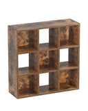 6/8/9 Cubes Wood Storage Organizer with Open Back and Removable Back Panels B3001-LUCKLIFE