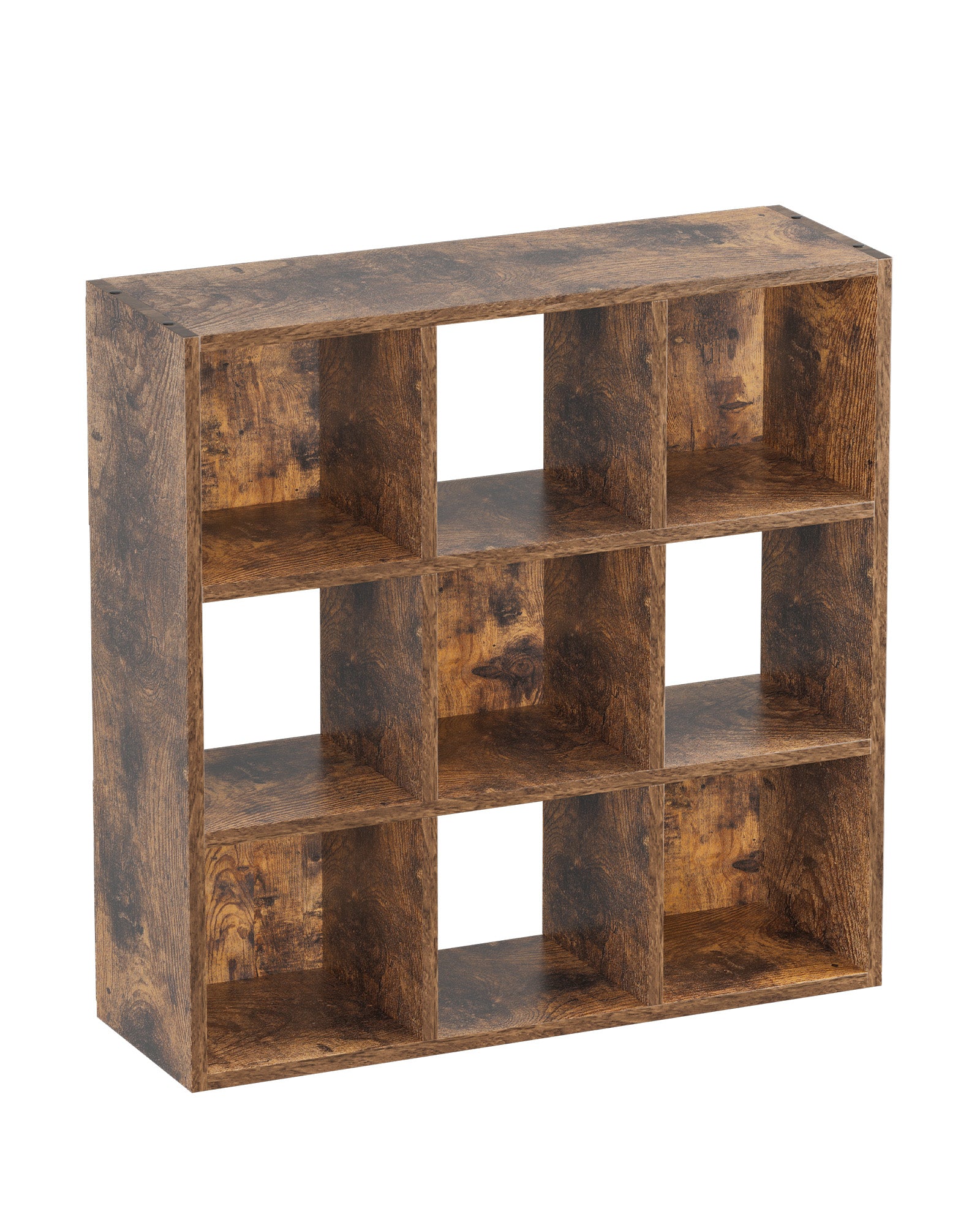 6/8/9 Cubes Wood Storage Organizer with Open Back and Removable Back Panels B3001-LUCKLIFE