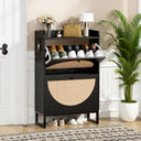 COMHOMA Shoe Storage Cabinet with 3  Flip Drawers