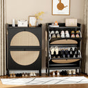 COMHOMA Shoe Storage Cabinet with 3  Flip Drawers