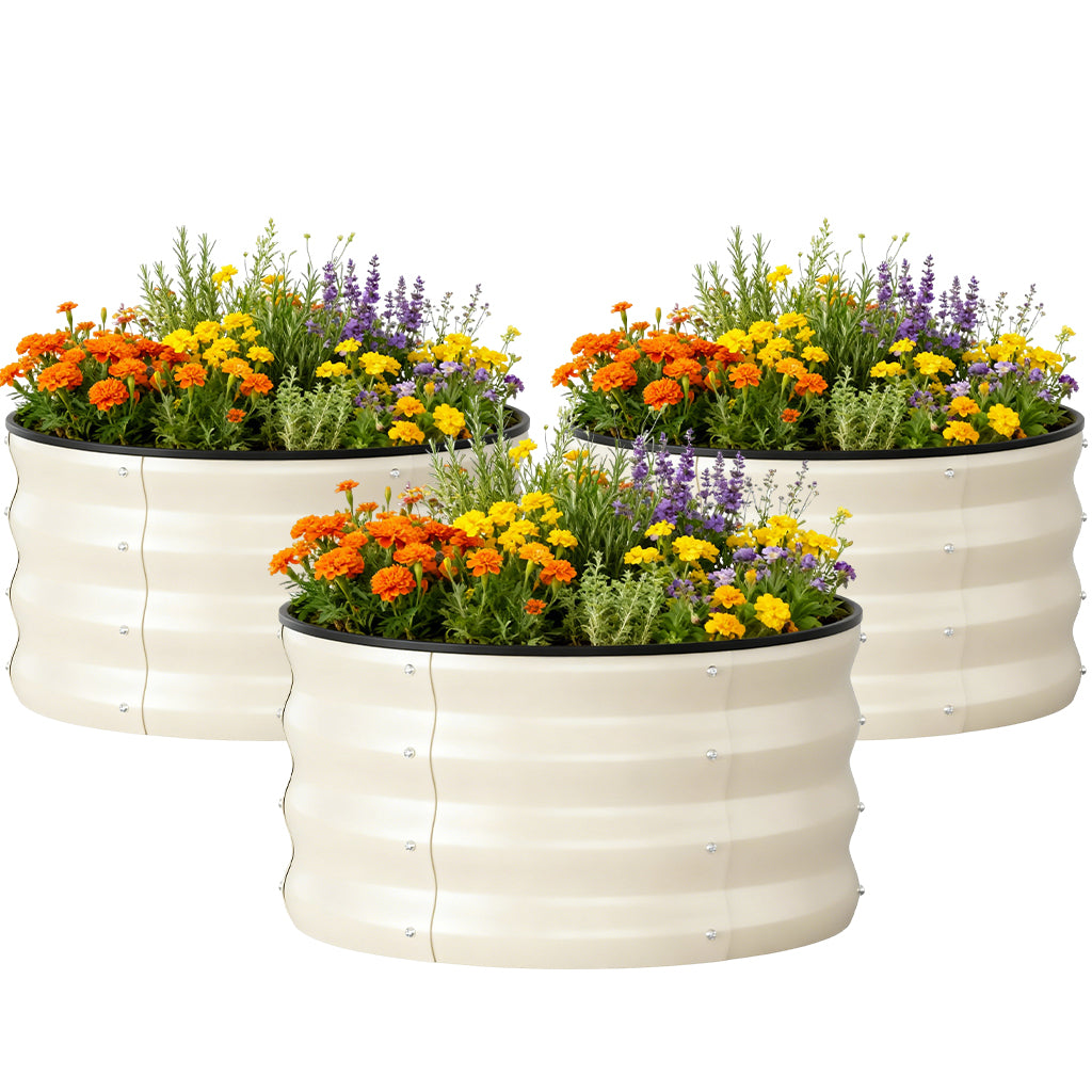 Metal Raised Garden Bed with Gloves Tools OT-GD02