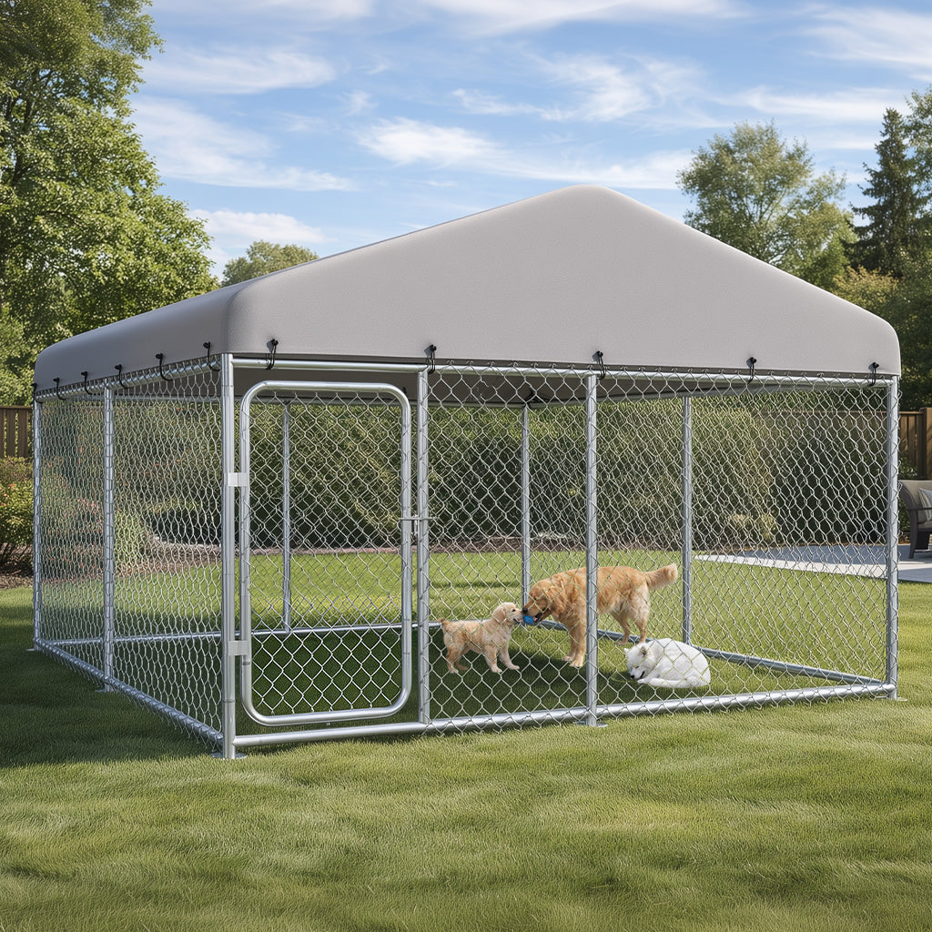 Outdoor Dog Kennel with All Weather Resistant Roof OT-GD05