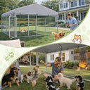 Outdoor Dog Kennel with All Weather Resistant Roof OT-GD05