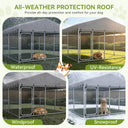 Outdoor Dog Kennel with All Weather Resistant Roof OT-GD05