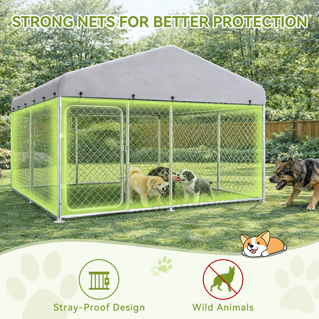 Outdoor Dog Kennel with All Weather Resistant Roof OT-GD05