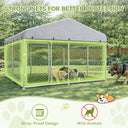Outdoor Dog Kennel with All Weather Resistant Roof OT-GD05