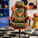 Halloween PUMPKIN ALCHEMIST Edition | Ergonomic Chair with Pillow & Footrest