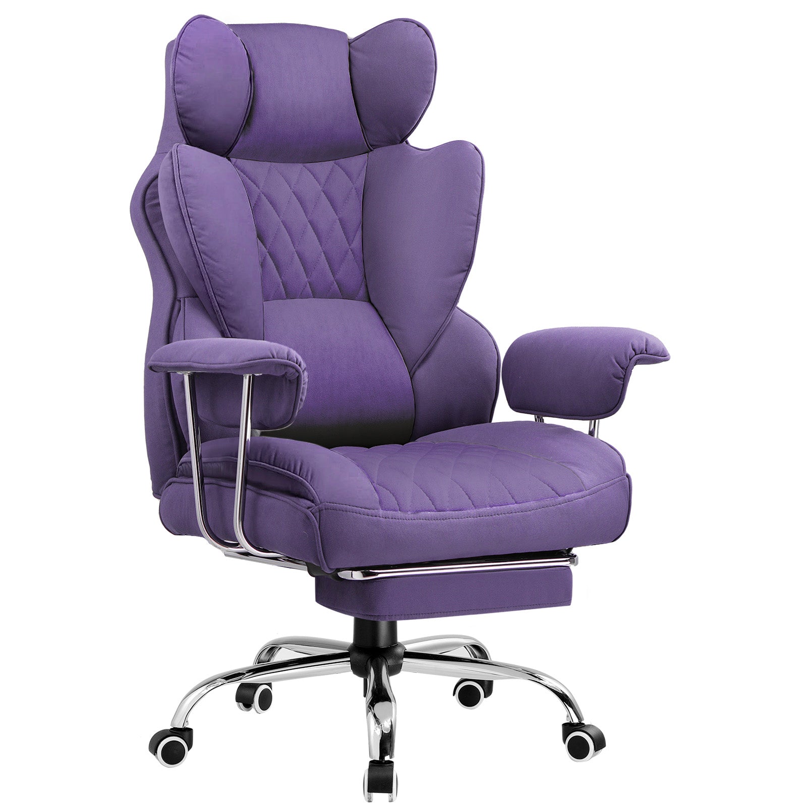 COMHOMA® Colorful Big and Tall Office Chair with Lumbar Support & Adjustable Footrest GT205