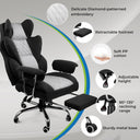 COMHOMA Big and Tall Office Chair with Lumbar Support & Adjustable Footrest GT205
