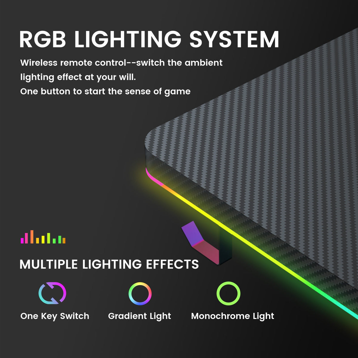 GTPLAYER T-Shaped RGB Gaming Desk GTP200