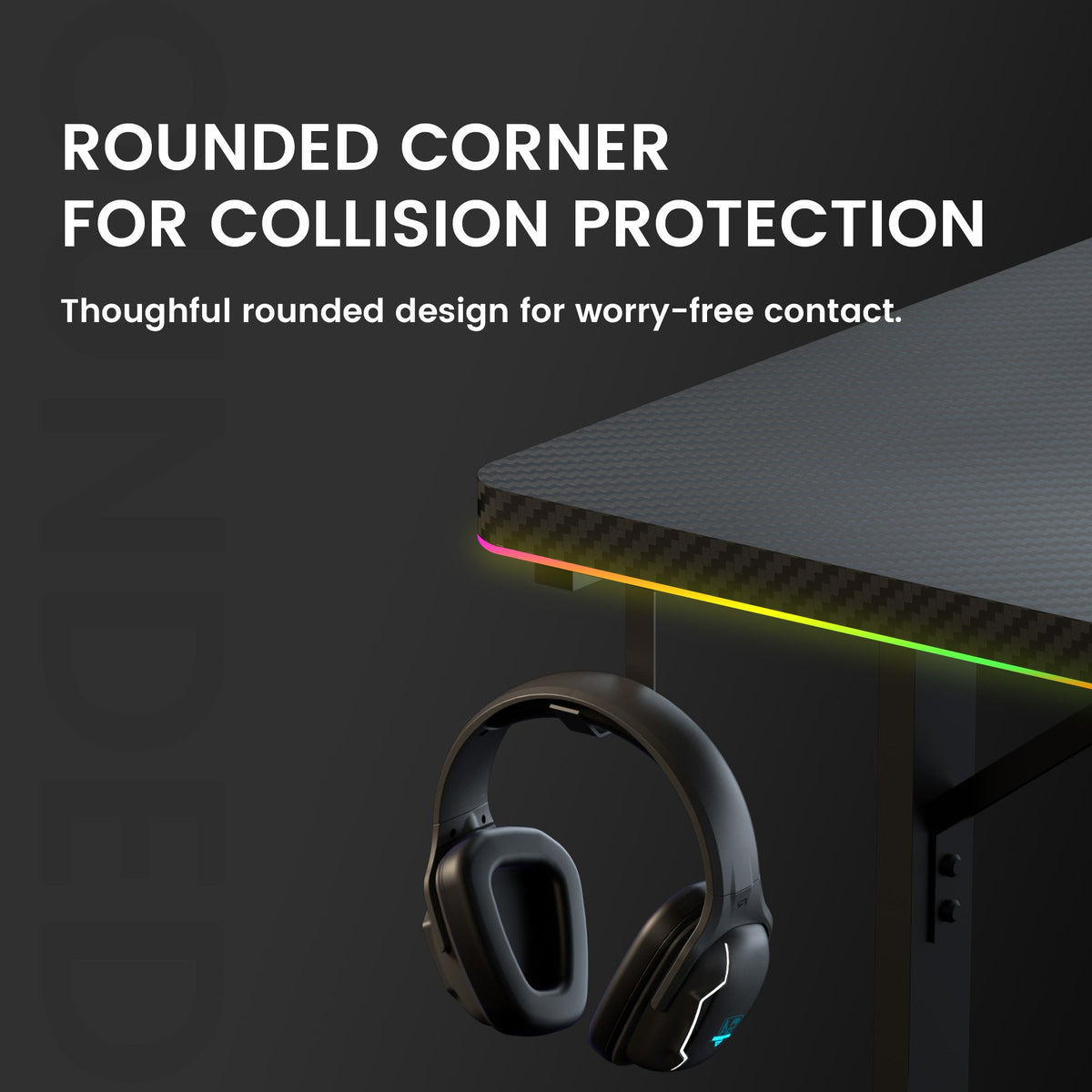 GTPLAYER T-Shaped RGB Gaming Desk GTP200