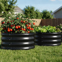 COMHOMA Metal Raised Garden Bed with Gloves Tools OT-GD02