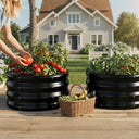 COMHOMA Metal Raised Garden Bed with Gloves Tools OT-GD02