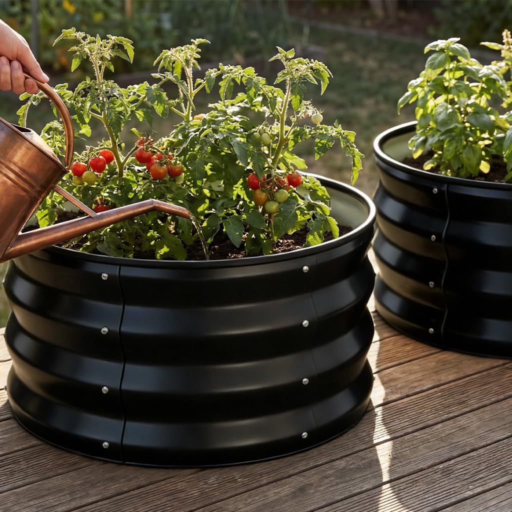 COMHOMA Metal Raised Garden Bed with Gloves Tools OT-GD02