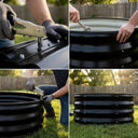 COMHOMA Metal Raised Garden Bed with Gloves Tools OT-GD02