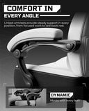 GTPLAYER Big and Tall Gaming Chair 350lbs with Footrest LR408