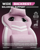 GTPLAYER Big and Tall Gaming Chair 350lbs with Footrest LR408