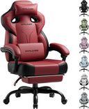 GTPLAYER Big and Tall Gaming Chair 350lbs with Footrest LR408
