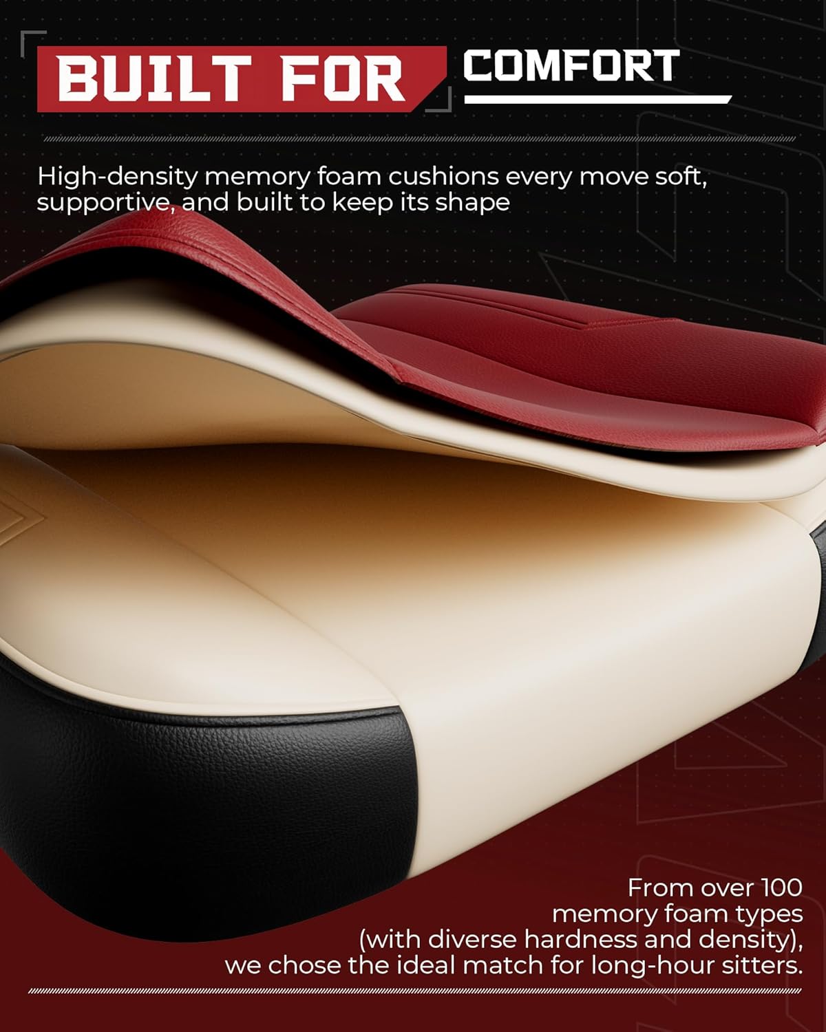 GTPLAYER Big and Tall Gaming Chair 350lbs with Footrest LR408