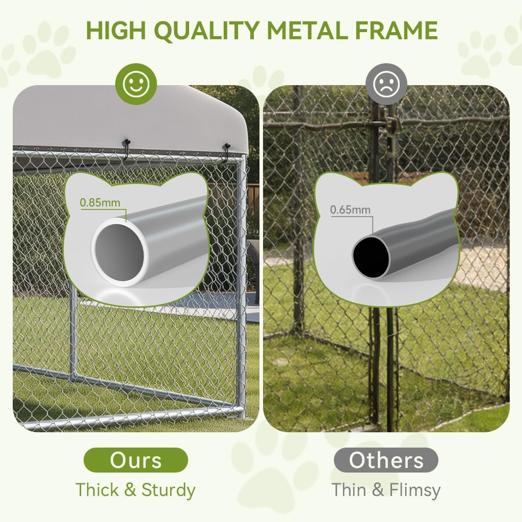 COMHOMA Outdoor Dog Kennel with Roof OT-GD05