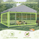 COMHOMA Outdoor Dog Kennel with Roof OT-GD05
