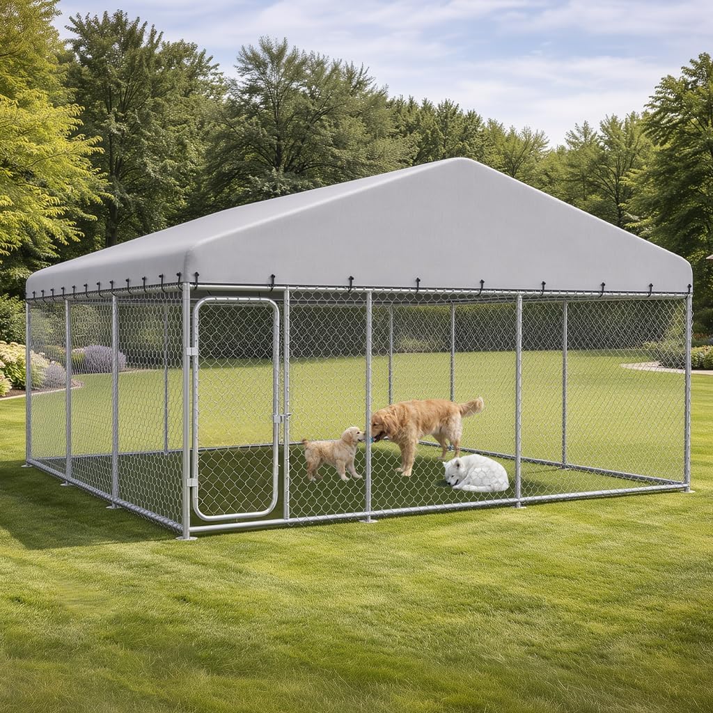 COMHOMA Outdoor Dog Kennel with Roof OT-GD05