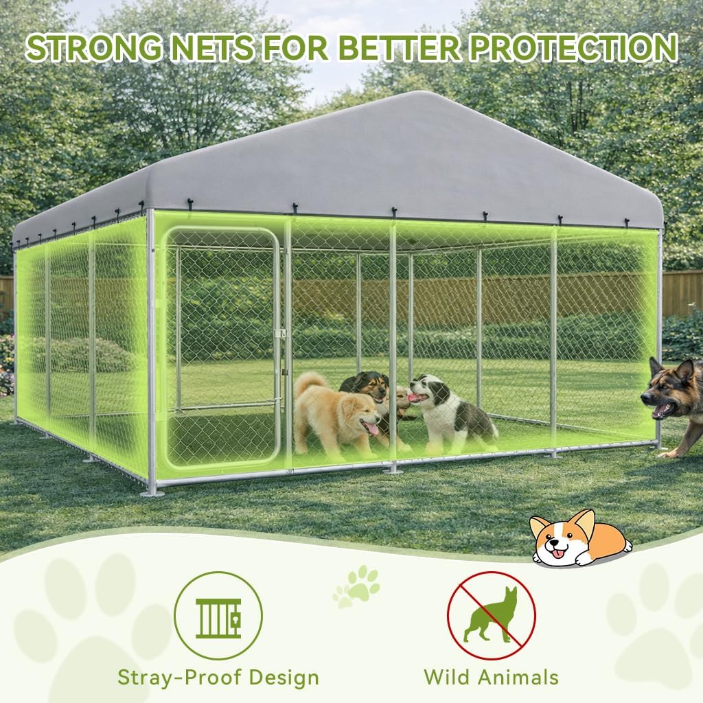 COMHOMA Outdoor Dog Kennel with Roof OT-GD05