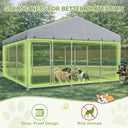 COMHOMA Outdoor Dog Kennel with Roof OT-GD05