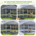 COMHOMA Outdoor Dog Kennel with Roof OT-GD05
