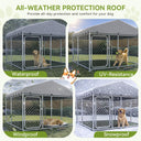 COMHOMA Outdoor Dog Kennel with Roof OT-GD05
