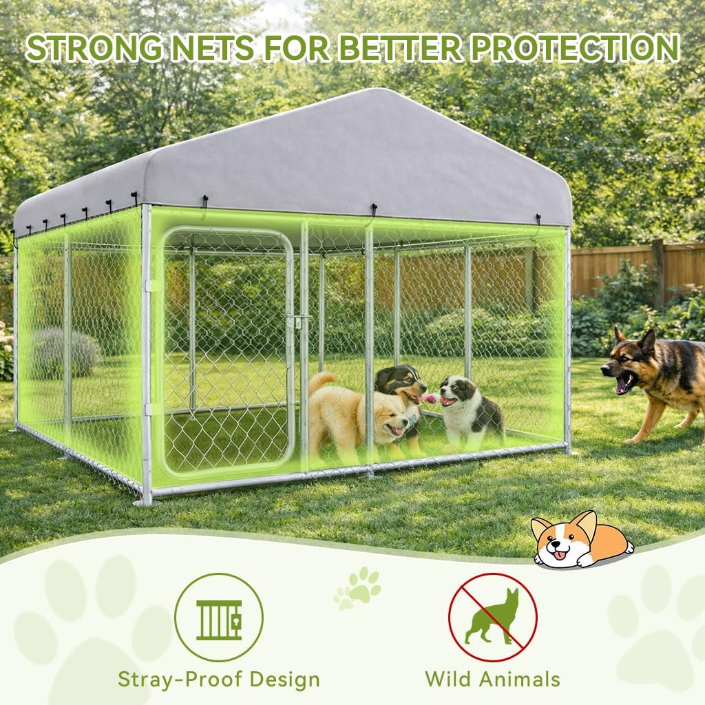 COMHOMA Outdoor Dog Kennel with Roof OT-GD05