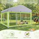 COMHOMA Outdoor Dog Kennel with Roof OT-GD05