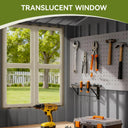 8*6 FT COMHOMA Metal Storage Tool Shed With Window & Lockable Door, OT-TL01