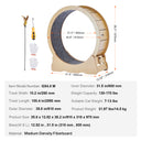 GTRACING Large Cat Exercise Wheel with Detachable Carpet & Teaser/Stickers, PET-CEW01-BLK