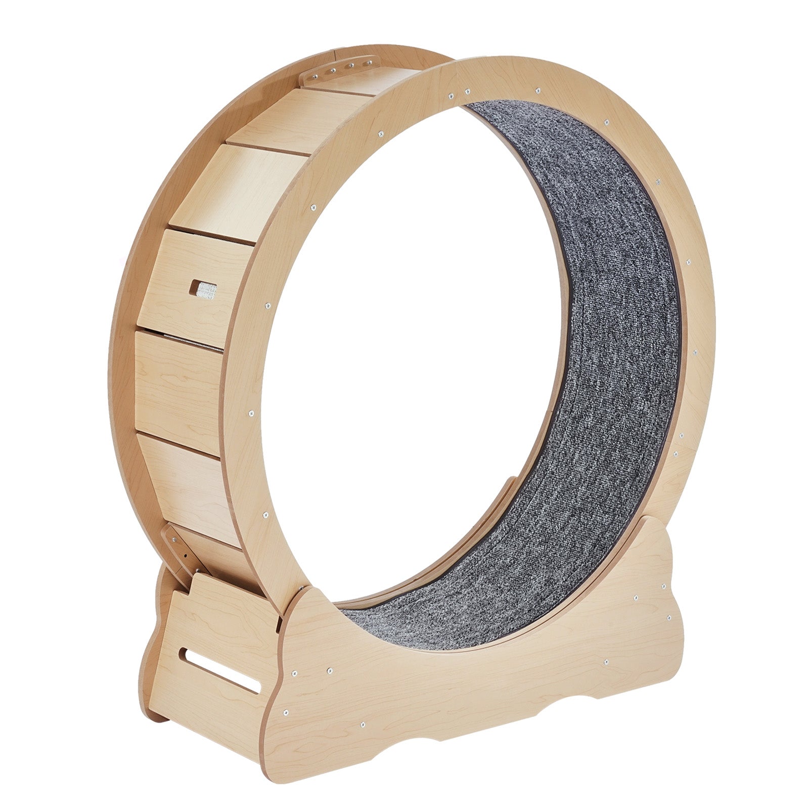 GTRACING Large Cat Exercise Wheel with Detachable Carpet & Teaser/Stickers, PET-CEW01-BLK