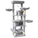 68 inch Multi-Level Cat Tree with Hammocks, Hanging Basket, Scratching Posts - Perfect for Multiple Cats CHT1