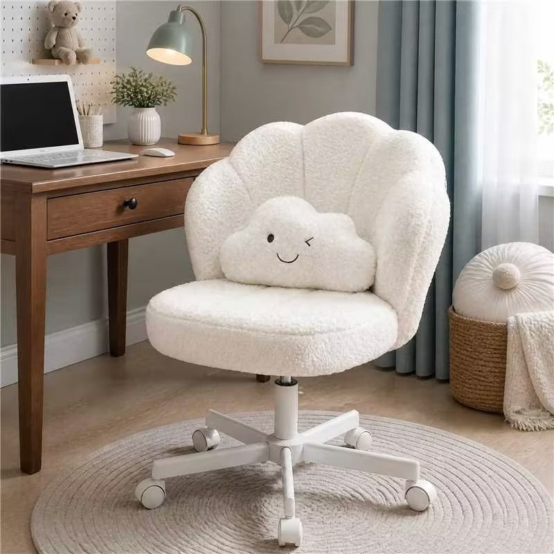 COMHOMA® Petal Cute Vanity Chair, Height Adjustable CH718